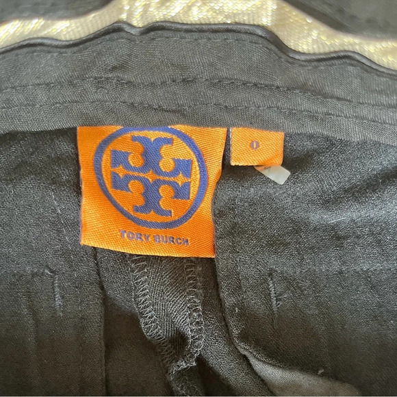 Tory Burch Black Straight Leg Mid-Rise Wool Pants, Size 0 - Picture 5 of 7